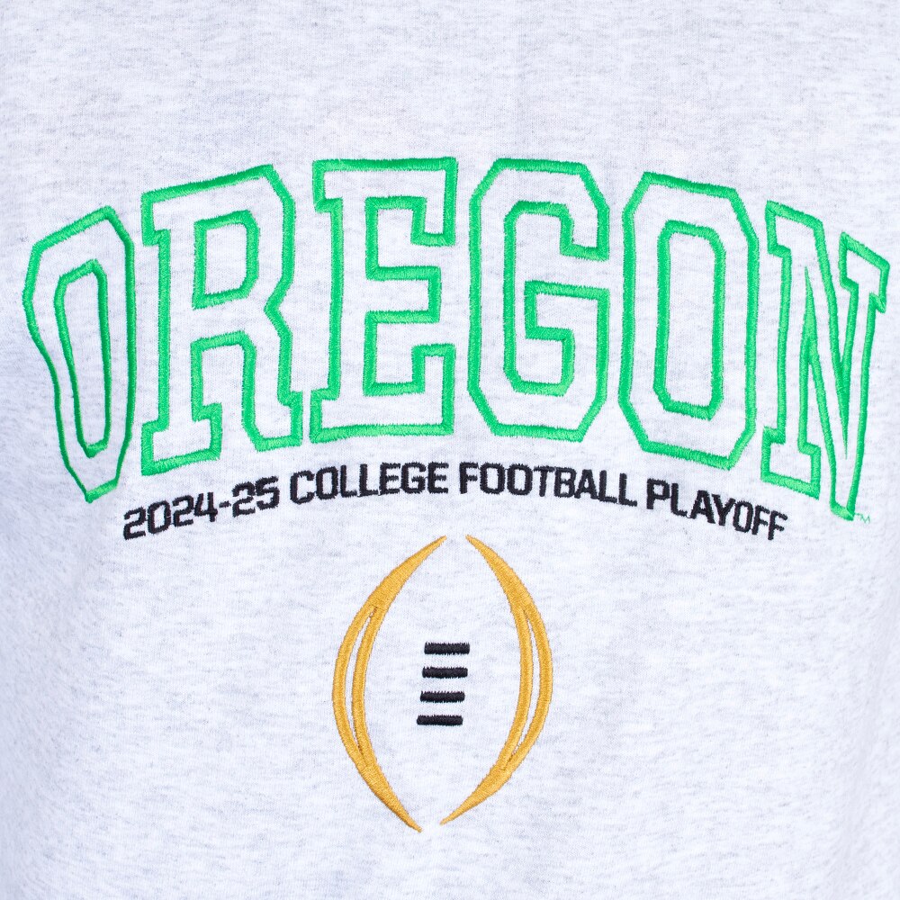 Playoffs, McKenzie SewOn, Grey, Pullover, Cotton Blend, Men, Unisex, Football, JWill, 2024, Post Season, Arched Oregon, Sweatshirt, 919505